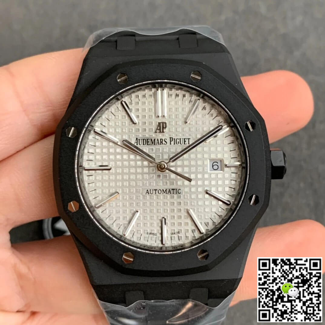 Audemars Piguet Royal Oak 15400 DLC Version ZF Factory White Dial