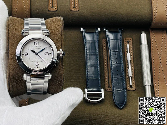 Cartier Pasha WSPA0013 35MM BV Factory White Dial
