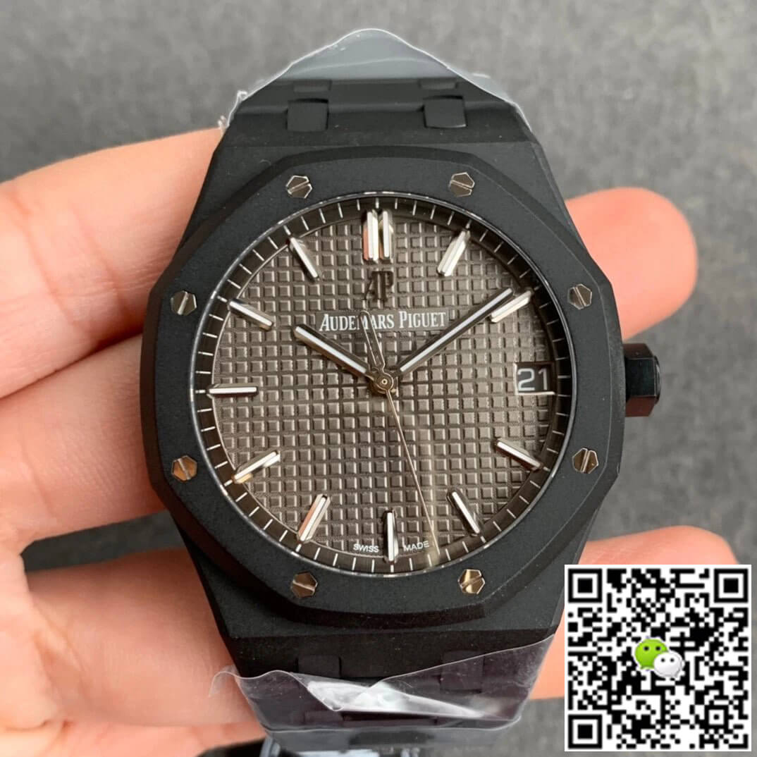 Audemars Piguet Royal Oak 15500 DLC Version ZF Factory Frosted Grey Dial
