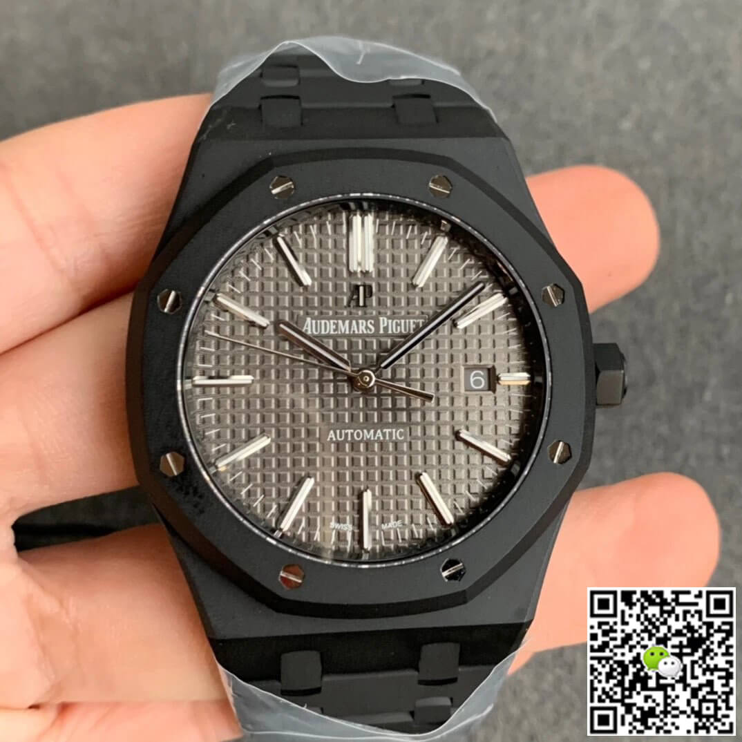 Audemars Piguet Royal Oak 15400 DLC Version ZF Factory Frosted Grey Dial
