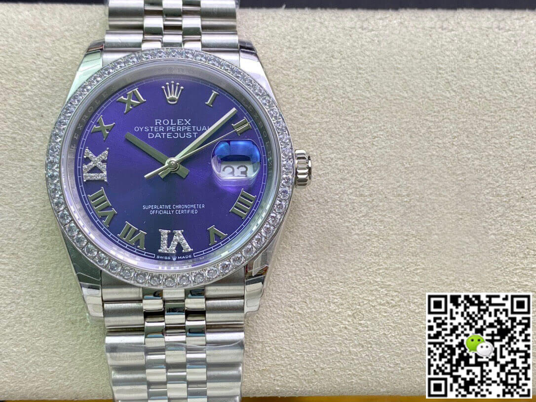 Rolex Datejust M126284RBR-0013 EW Factory Diamond-set Bezel