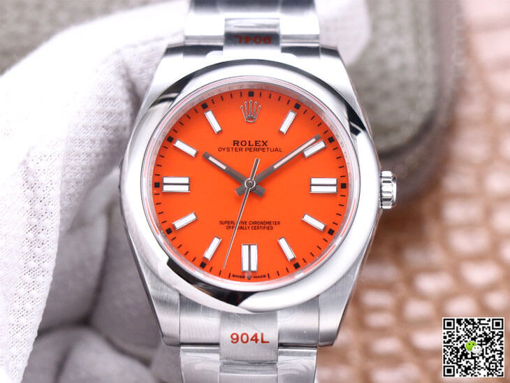 Rolex Oyster Perpetual M124300-0007 41MM EW Factory Coral Red Dial