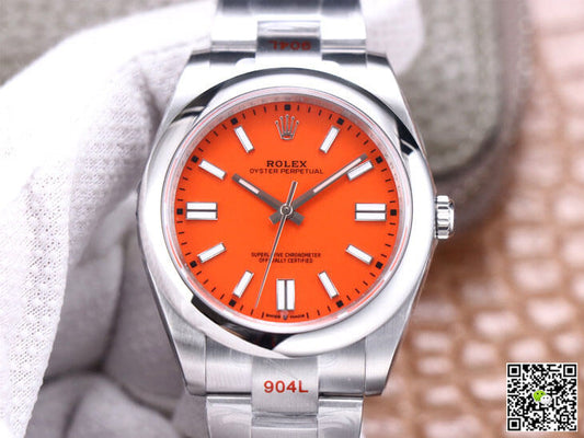 Rolex Oyster Perpetual M124300-0007 41MM EW Factory Coral Red Dial