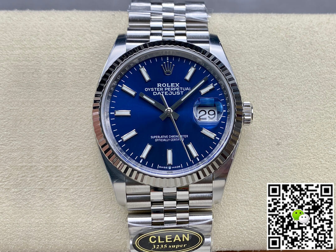 Rolex Datejust M126234-0017 36MM Clean Factory Blue Dial
