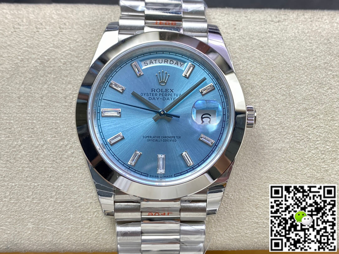 Rolex Day Date 228206 EW Factory Ice Blue Dial