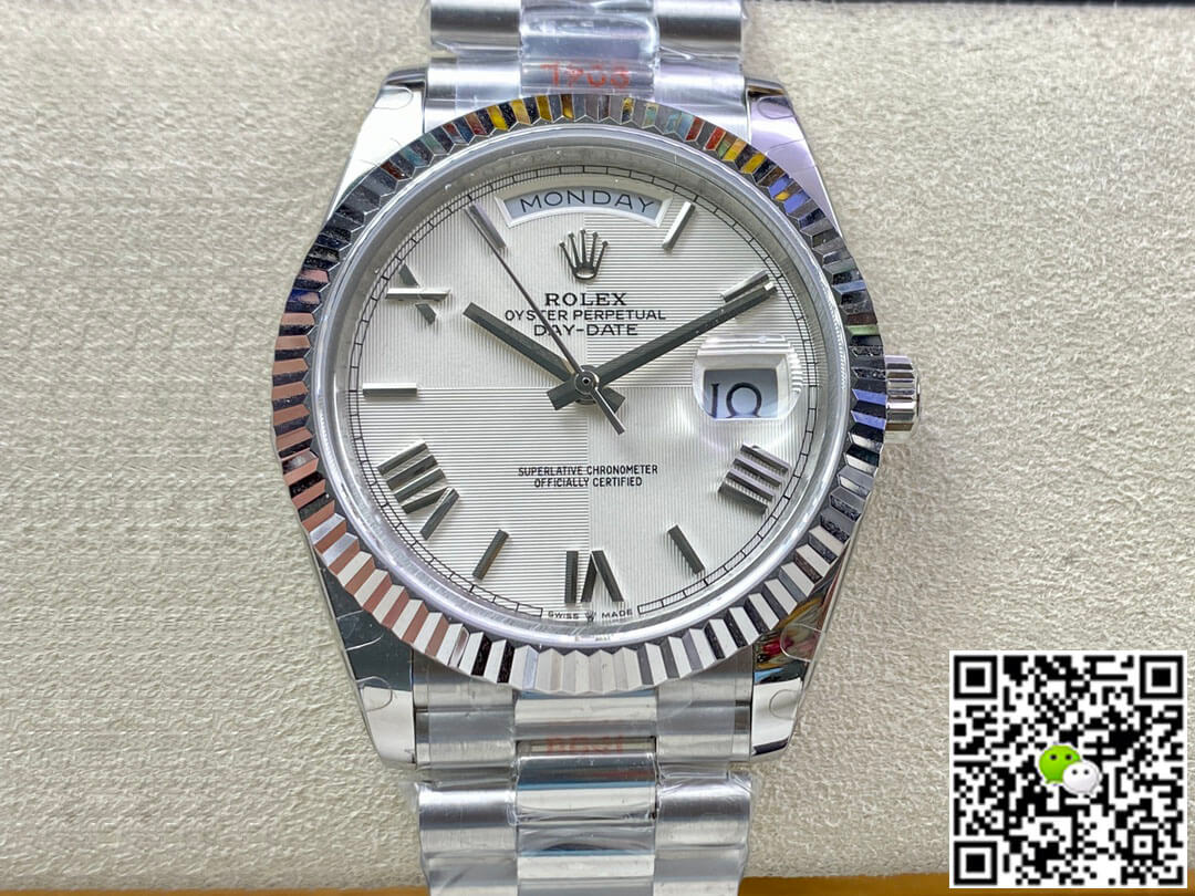 Rolex Day Date 228239-83419 EW Factory Silver Dial