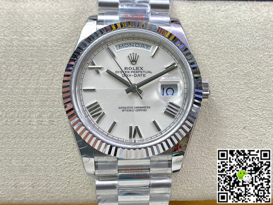 Rolex Day Date 228239-83419 EW Factory Silver Dial