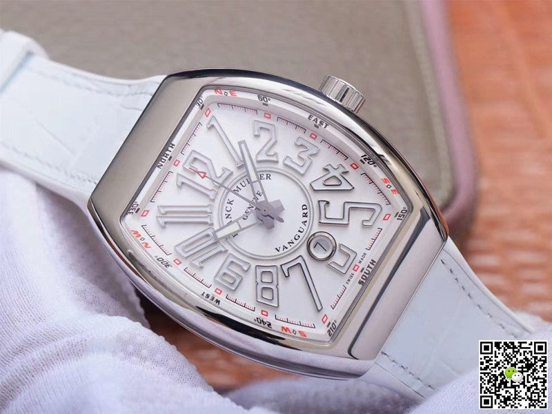 Franck Muller Vanguard V 45 SC DT 5N BC ZF Factory White Dial