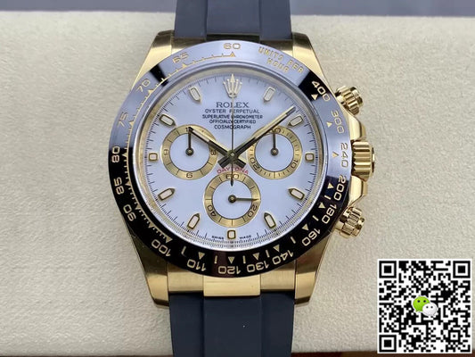 Rolex Cosmograph Daytona M116518LN-0041 Clean Factory Rubber Strap