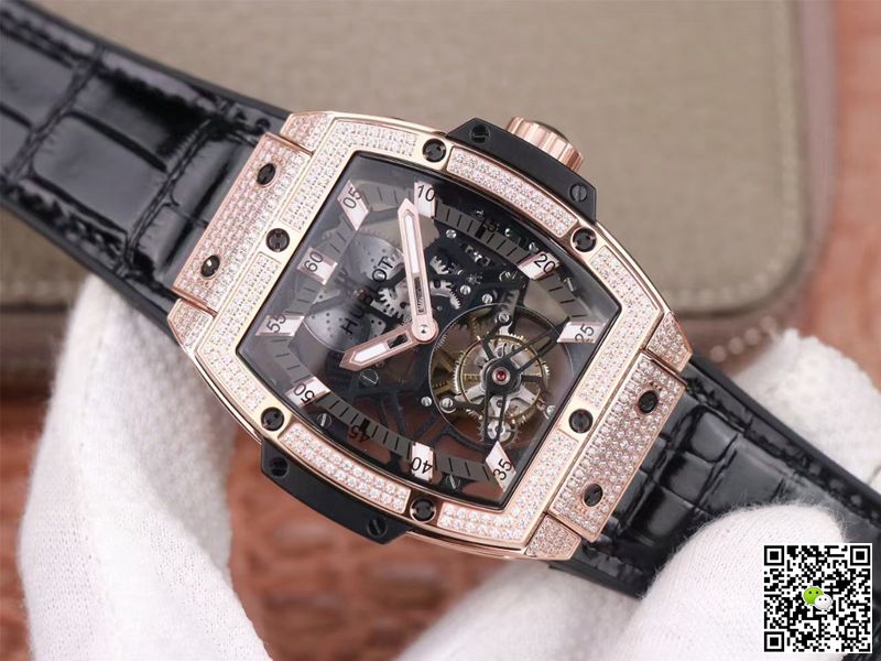 Hublot Masterpiece Tourbillon 906.OX.0123.VR.AES13 JB Factory Rose Gold Diamond