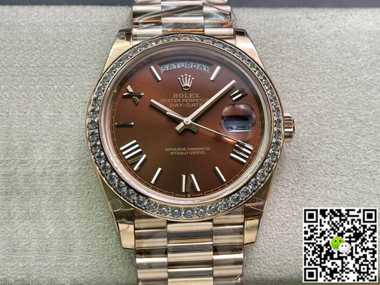 Rolex Day Date M228345RBR-0009 EW Factory Rose Gold