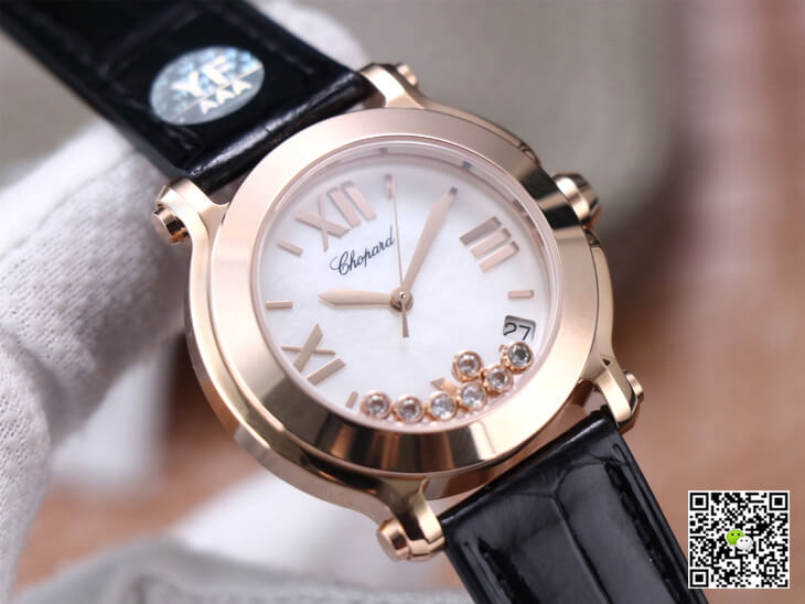 Chopard Happy Sport 278492 YF Factory White Dial Rose Gold