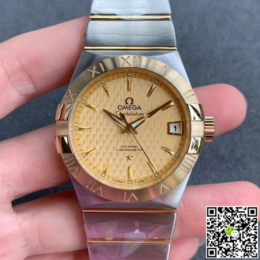 Omega Constellation 123.20.38.21.08.002 VS Factory Champagne Dial