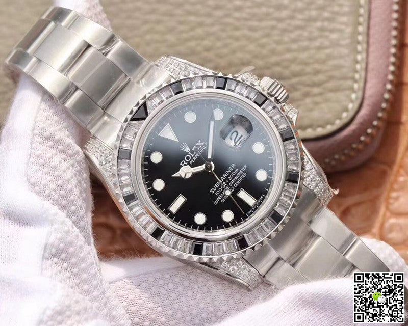 Rolex Submariner Date 116610LN Diamond Customized Edition GS Factory Black Dial