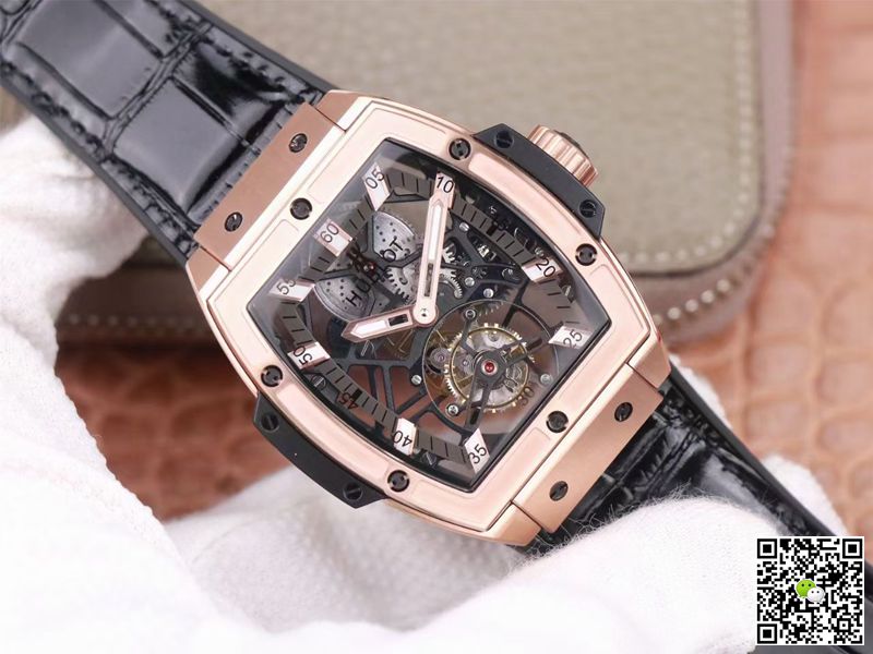 Hublot Masterpiece Tourbillon 906.OX.0123.VR.AES13 JB Factory Rose Gold White Hour