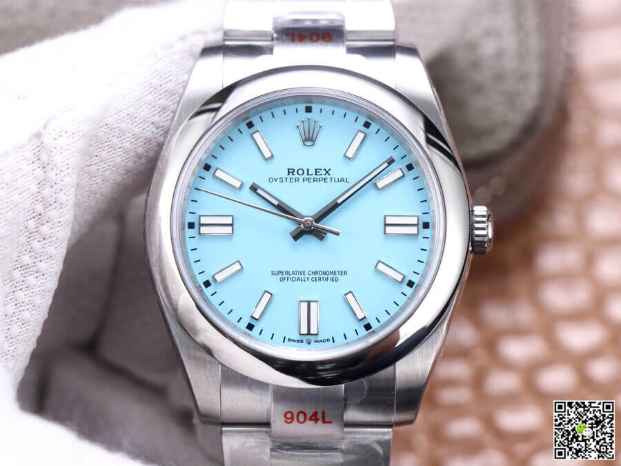 Rolex Oyster Perpetual M124300-0006 41MM EW Factory Turquoise Blue Dial