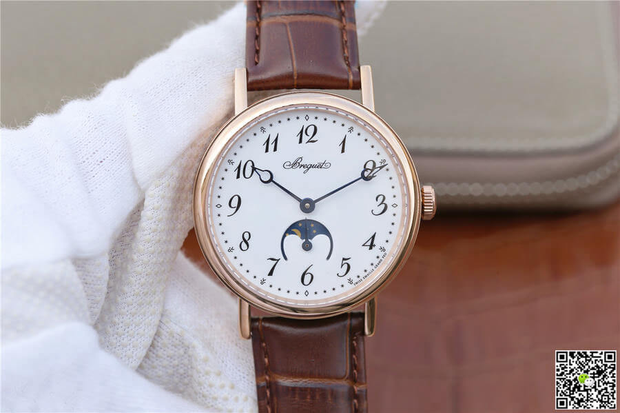 Breguet Classique Moonphase 9087BB TW Factory Rose Gold White Dial