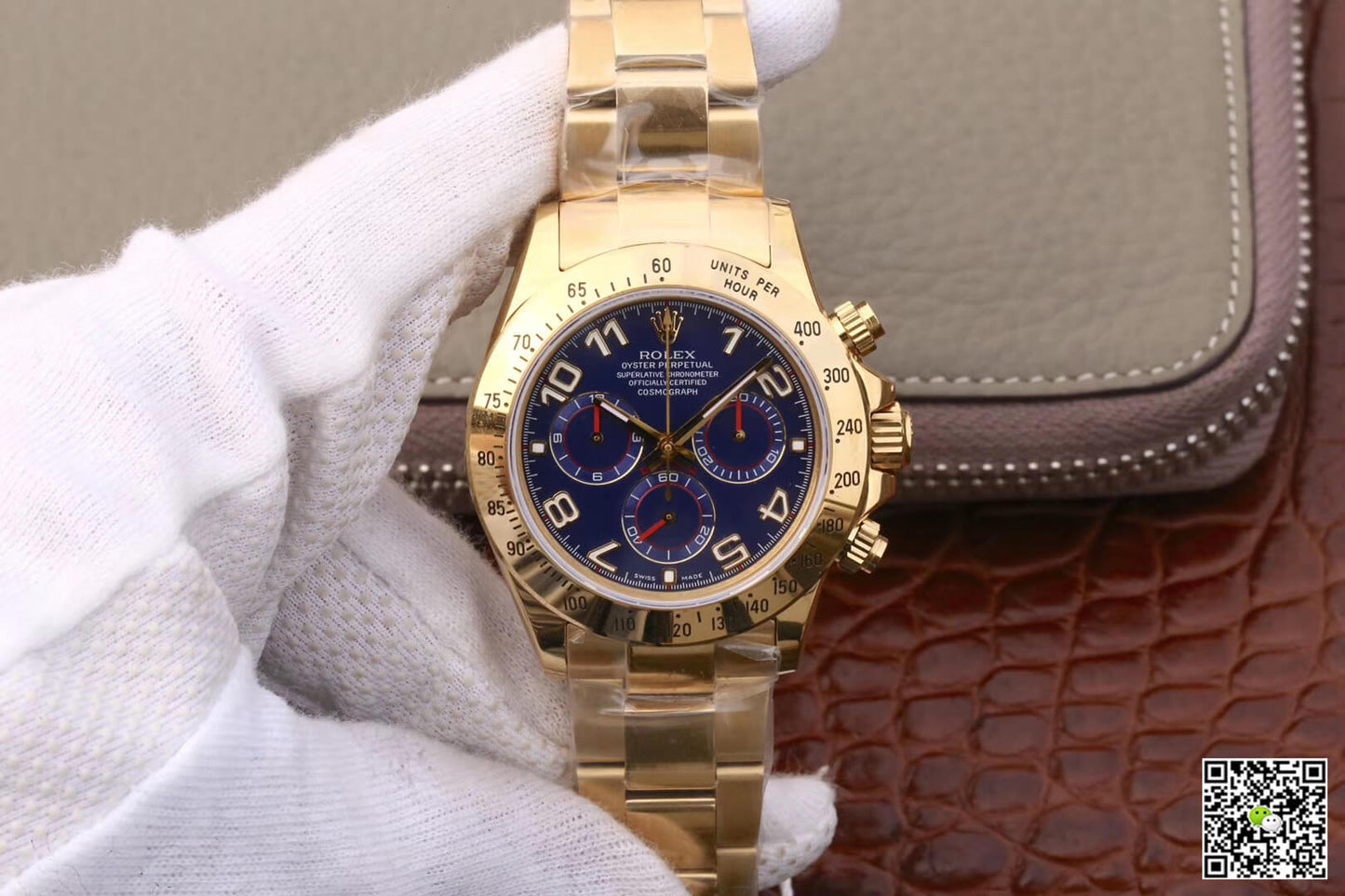 Rolex Daytona Cosmograph 116528 JH Factory Full Gold Blue Dial