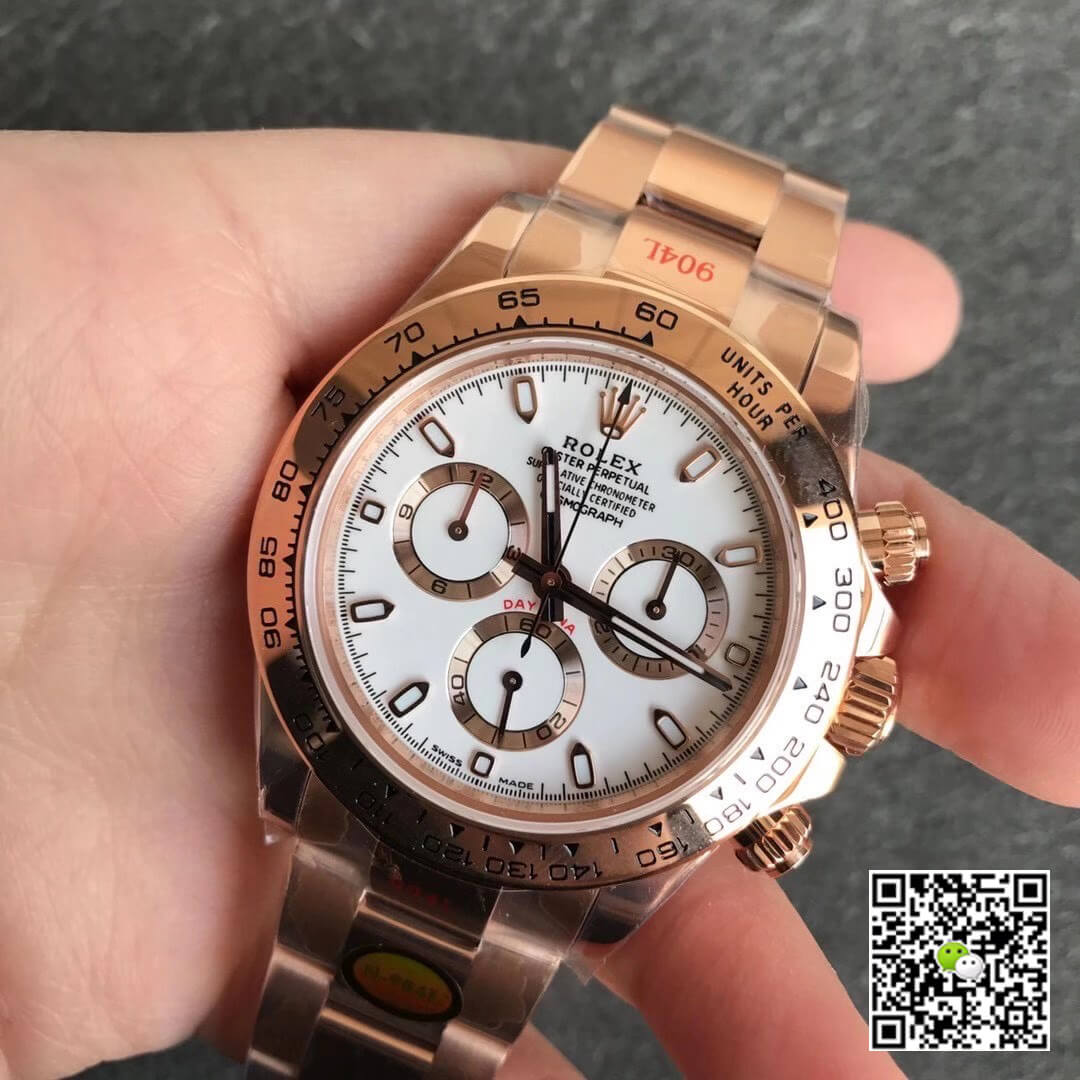 Rolex Daytona m116505-0010 Noob Factory White Dial