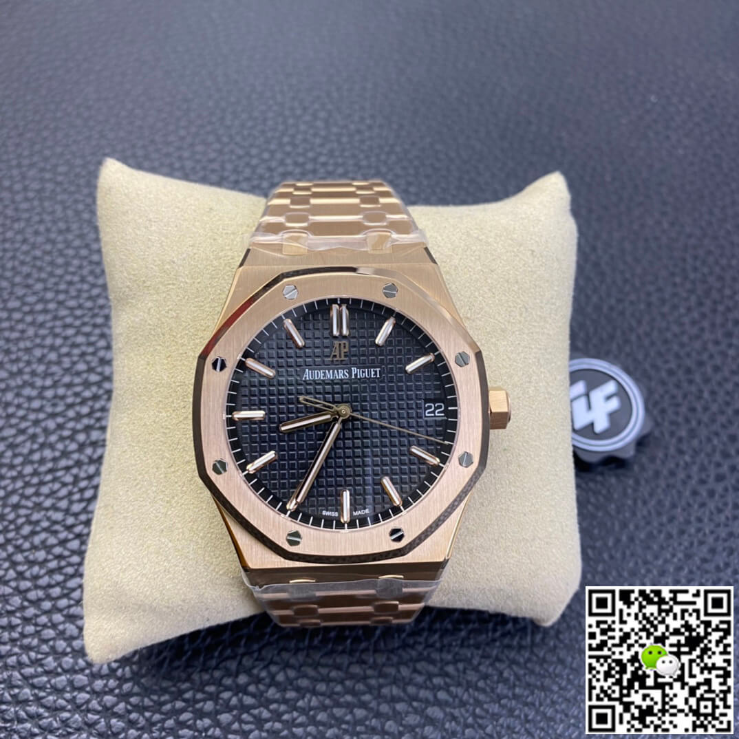 Audemars Piguet Royal Oak 15500OR.OO.1220OR.01 ZF Factory Rose Gold Version Black Dial