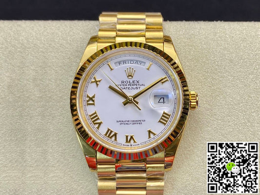 Rolex Day-Date M128238 EW Factory White Dial Roman Time Scale