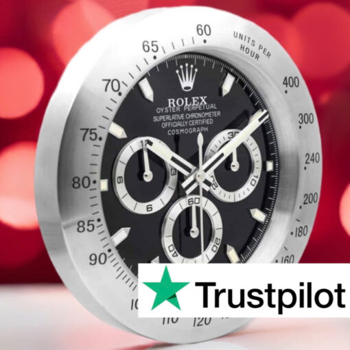 ROLEX DAYTONA CHRONOGRAPH WALL CLOCK - BLACK DIAL EDITION