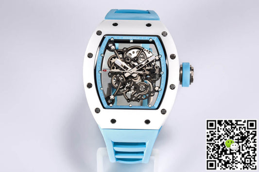 Richard Mille RM-055 BBR Factory Ceramic Case Blue Strap