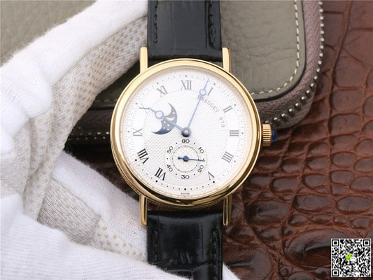 Breguet Classique Moonphase 4396 Yellow Gold White Dial