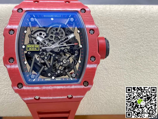 Richard Mille RM35-02 T+ Factory Red Carbon Fiber Skeleton Dial