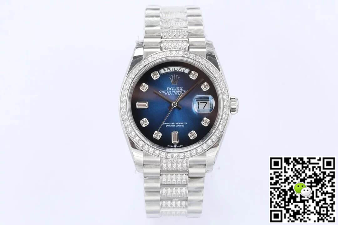 Rolex Day Date M128349RBR-0016 EW Factory Diamond Bezel