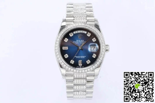 Rolex Day Date M128349RBR-0016 EW Factory Diamond Bezel