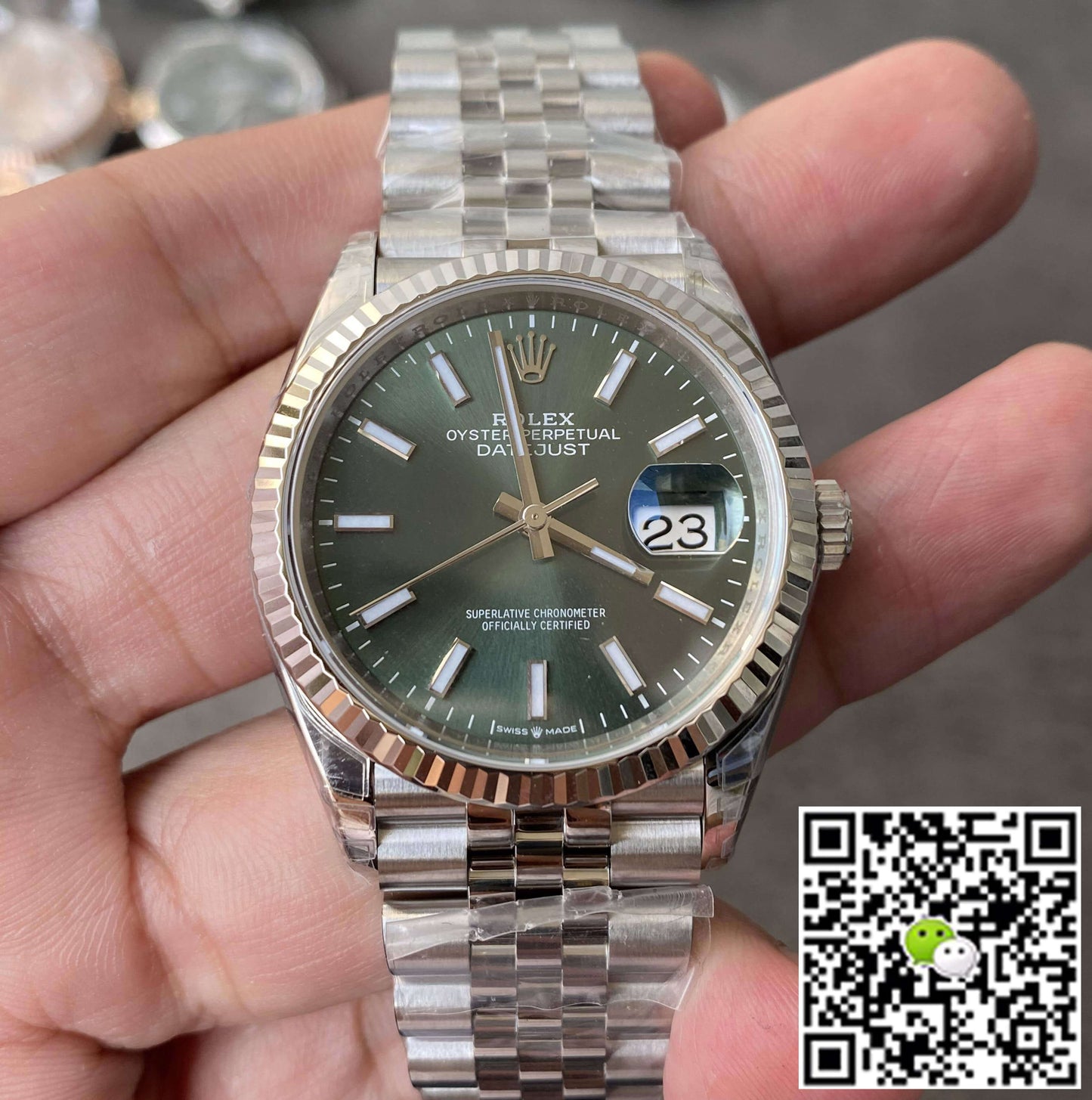 Rolex Datejust M126234-0051 36MM VS Factory Green Dial