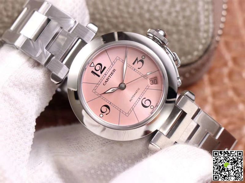 Cartier Pasha W31075M7 V9 Factory Pink Dial