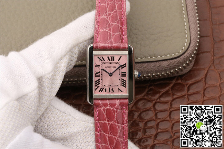 Cartier Tank W5200000 Ladies K11 Factory Pink Dial
