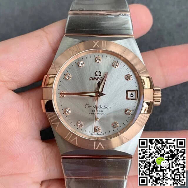 Omega Constellation 123.20.38.21.52.001 VS Factory Diamond-set Dial