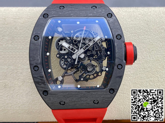 Richard Mille RM-055 BBR Factory Red Rubber Strap
