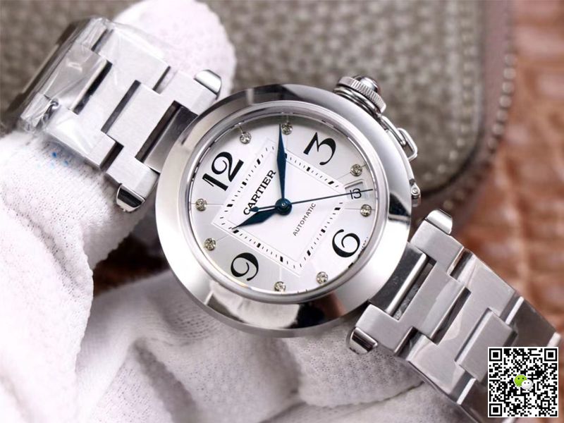 Cartier Pasha W31073M7 V9 Factory Silver Dial