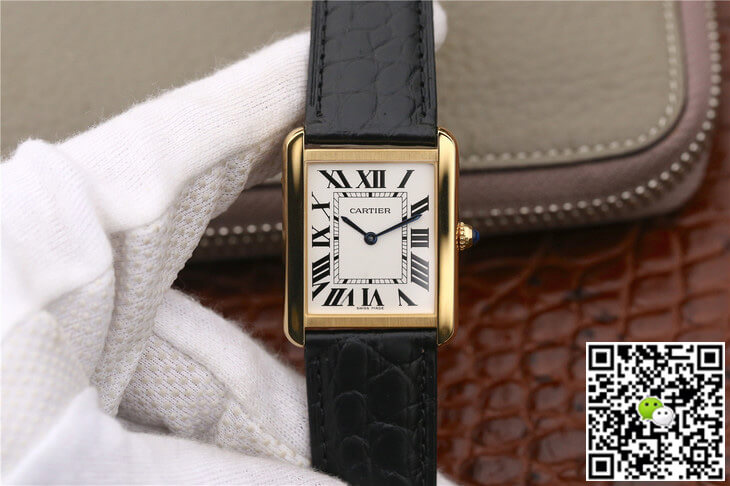 Cartier Tank W5200002 K11 Factory White Dial