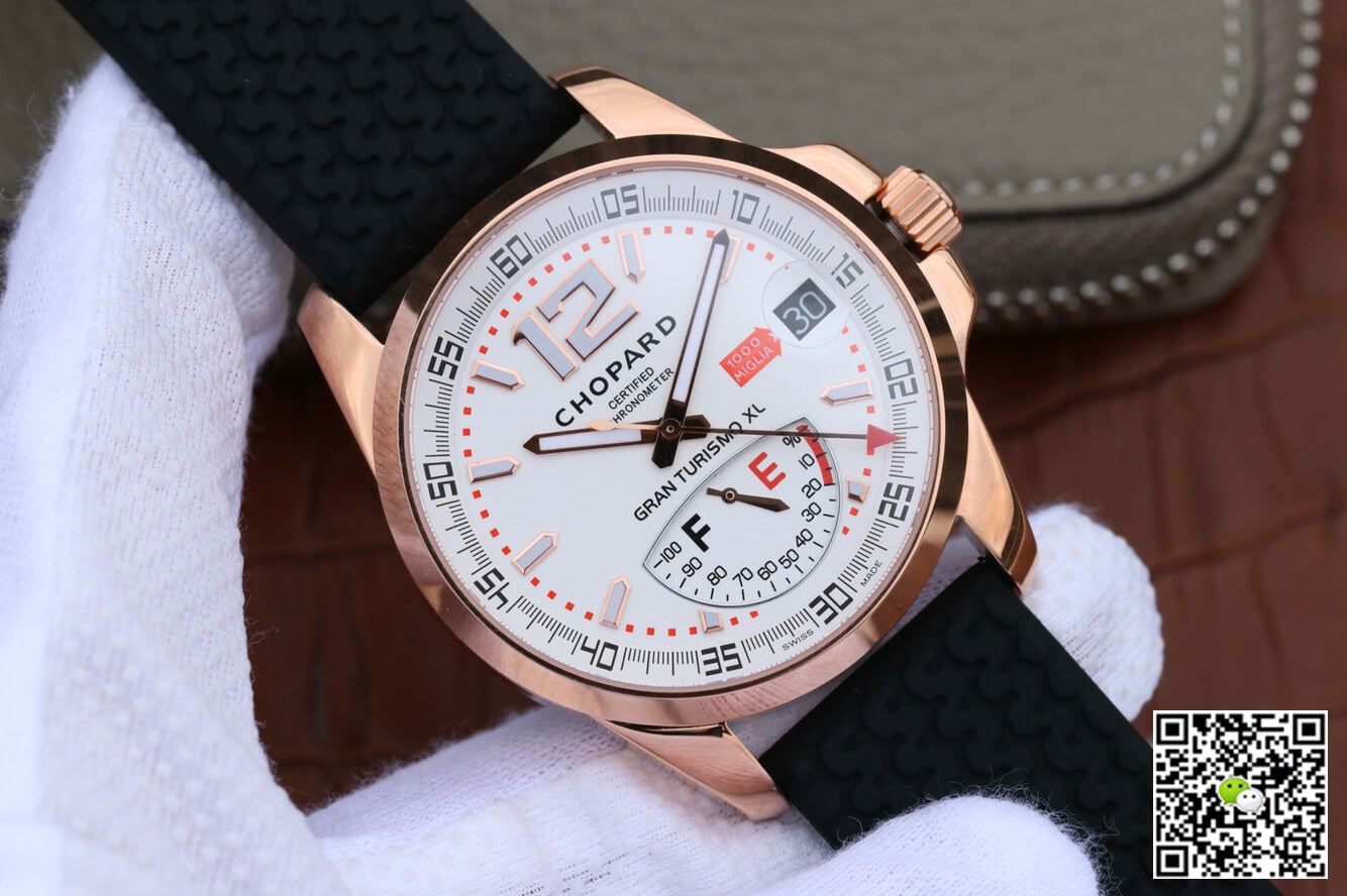 Chopard Classic Racing Mille Miglia 161272-5001 V6 Factory White Dial Rose Gold