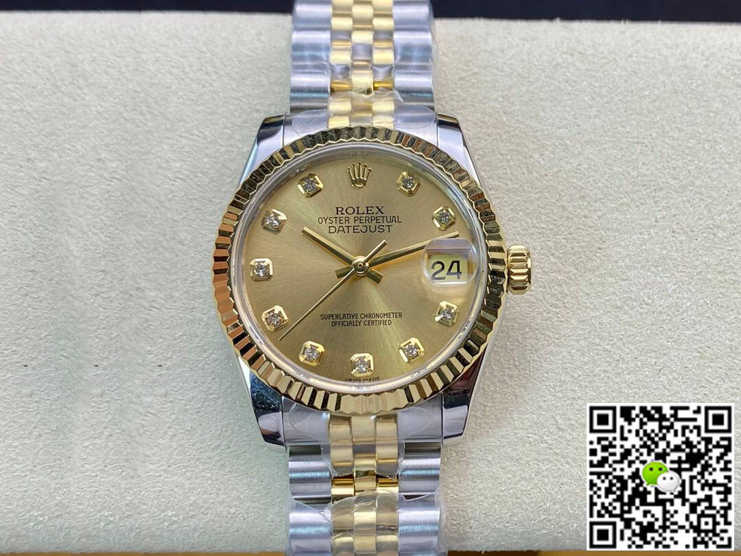 Rolex Datejust M278273-0026 31MM EW Factory Yellow Gold