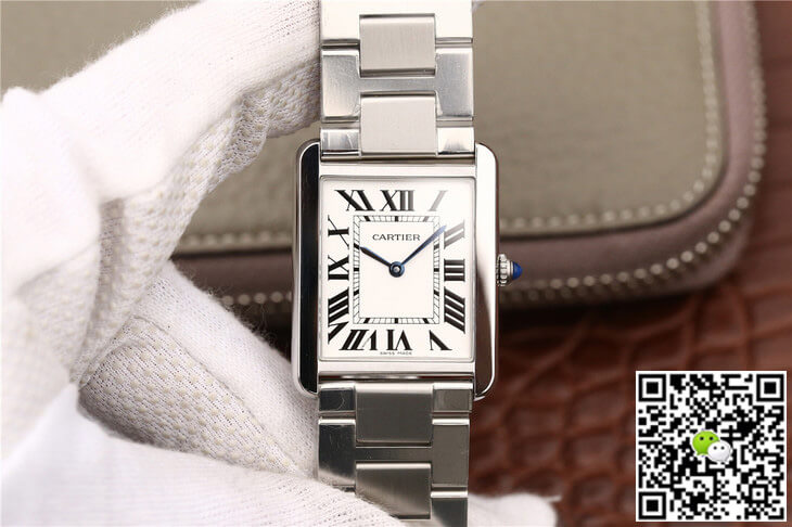 Cartier Tank W5200013 K11 Factory White Dial