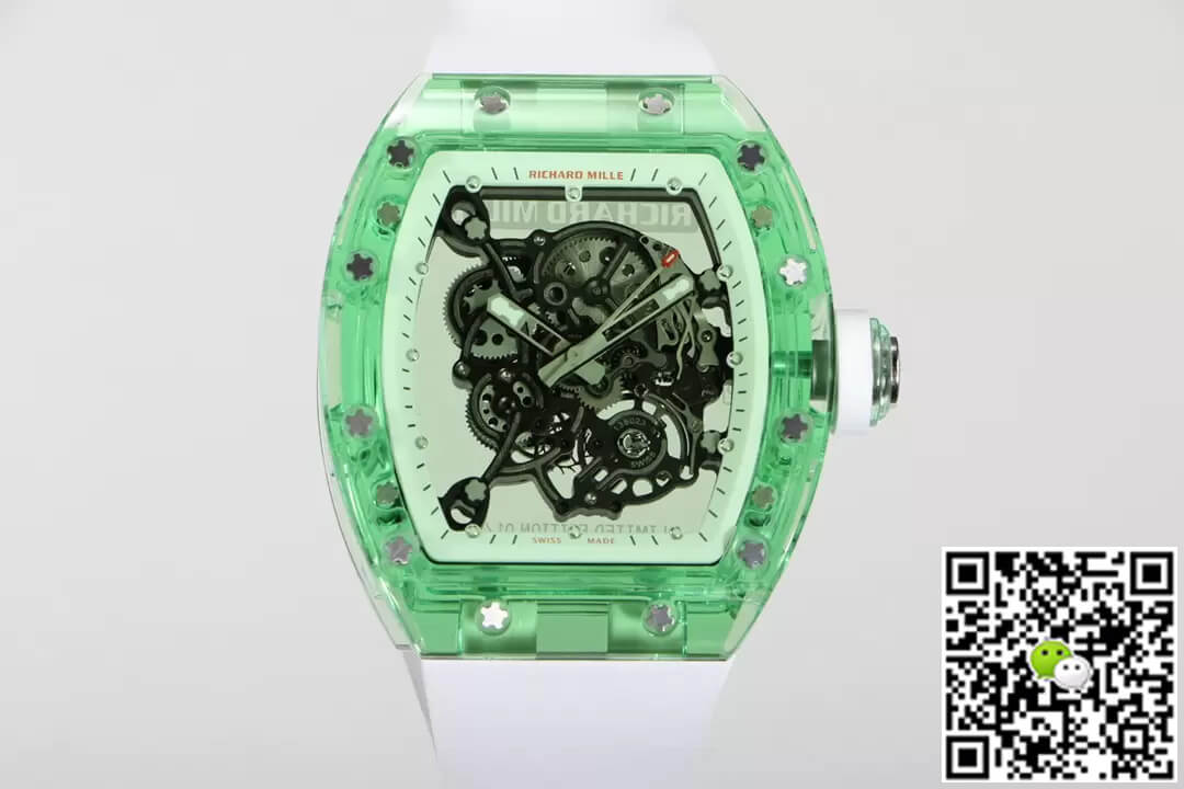 Richard Mille RM055 RM Factory Green Transparent Case
