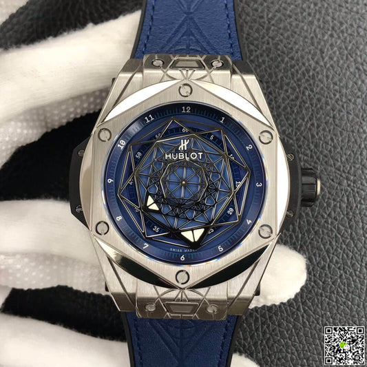 Hublot Big Bang 415.NX.7179.VR.MXM18 WWF Factory Titanium Blue Dial