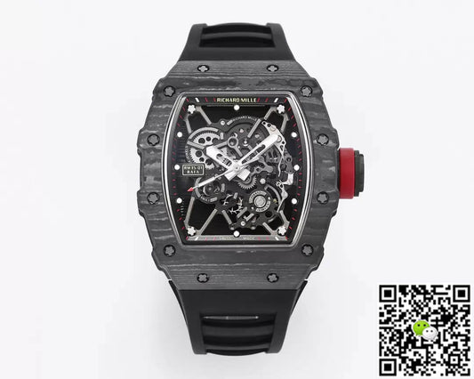 Richard Mille RM35-01 BBR Factory Black Rubber Strap