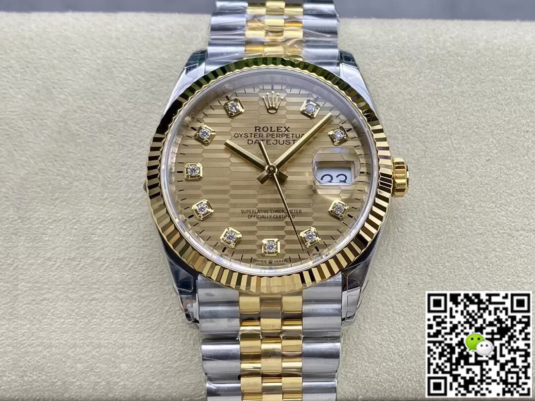 Rolex Datejust M126233-0045 36MM VS Factory Gold Dial