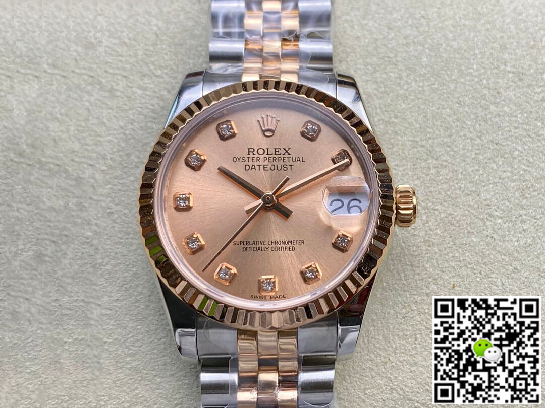 Rolex Datejust M278271-0024 31MM EW Factory Rose Gold