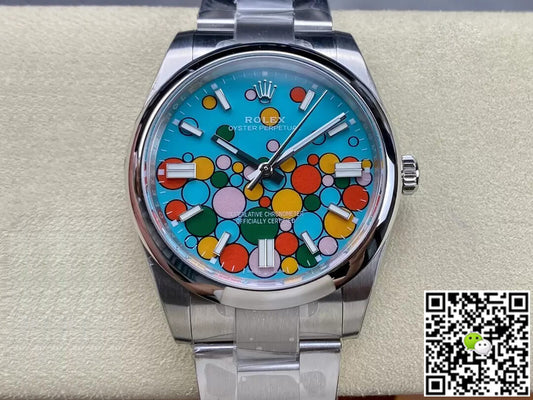 Rolex Oyster Perpetual M124300-0008 41MM EW Factory Turquoise Blue Dial