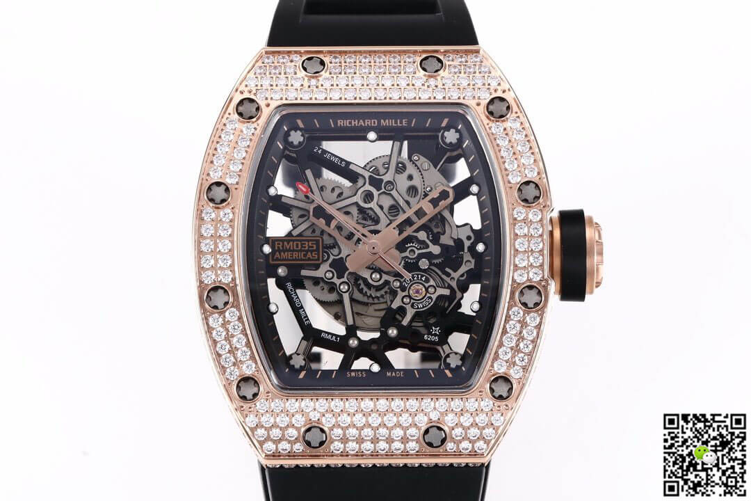 Richard Mille RM035 Americas KV Factory Diamond Skeleton Dial