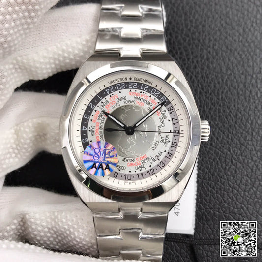 Vacheron Constantin Overseas 7700V/110A-B129 World Time 8F Factory Silver Gray Dial