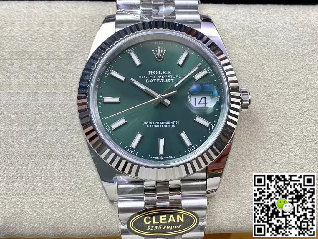 Rolex Datejust M126334-0027 Clean Factory Mint Green Dial